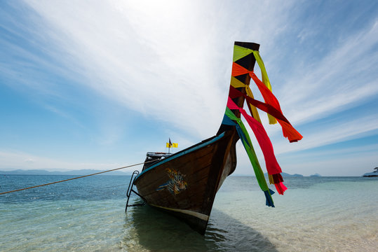 Bow of Thai longtail boat