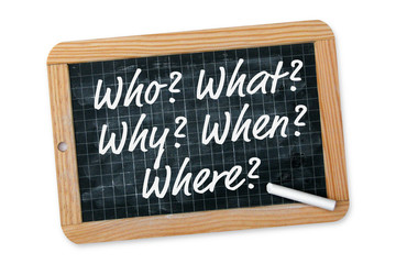 Obraz premium Five Ws