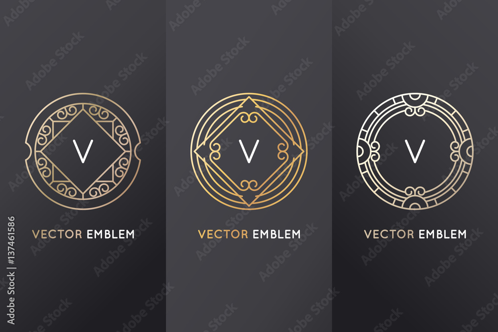 Poster Vector set of design elements and labels