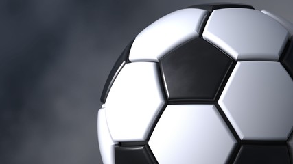 Soccer ball. 3D illustration. 3D CG. High resolution.