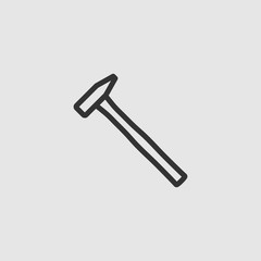 hammer icon vector
