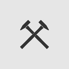 The crossed hammer icon