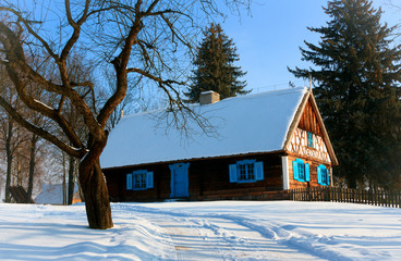 Budownictwo Ludowe - Chata. - Skansen w Olsztynku © Wojciech Lisiński