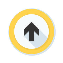 Ahead Up Arrow sign illustration
