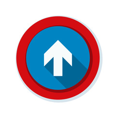 Ahead Up Arrow sign illustration