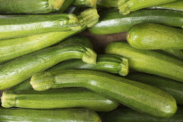 Overhead of a Bunch of Courgettes for Backgrounds