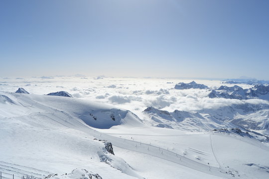 Sciare comprensorio di Zermatt e vista dal Piccolo Cervino