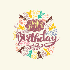 Poster for the birthday greetings.