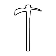 pick construction isolated icon vector illustration design