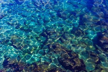 Water ocean background. Blue Water Texture Pattern