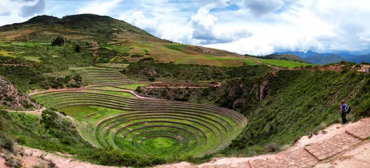 Foto op Canvas Incans farming laboratory in Moras Moray, Cusco, Peru, emulating Andes various conditions © Allen.G