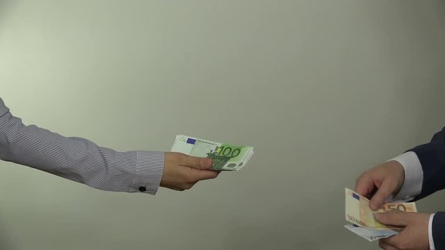 euro cash money pay for services. 4K
