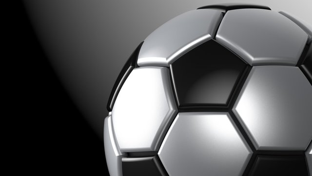 Soccer ball. 3D illustration. 3D CG. High resolution.
