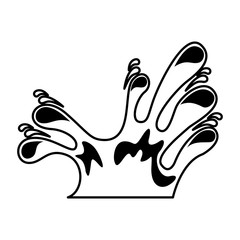 pure water emblem isolated icon vector illustration design