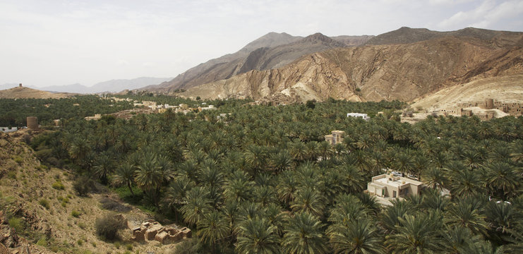 Traditional village perched in the Jabal Akhdar mountains