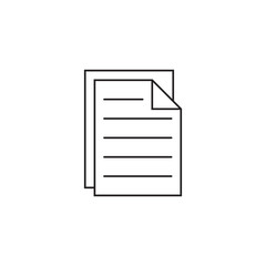 document sharing line icon, outline vector logo illustration, linear pictogram isolated on white