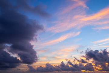 Colorful cloudy background photo