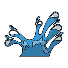 pure water emblem isolated icon vector illustration design