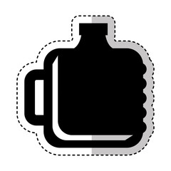 water big bottle isolated icon vector illustration design