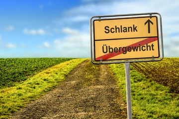 Obraz premium Schild 177 - Schlank