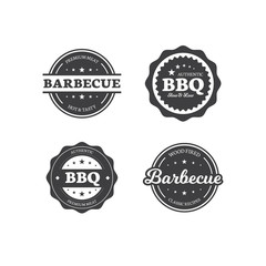 Set of Barbecue Labels