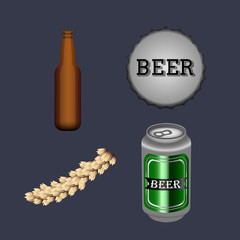 Set of beer icons
