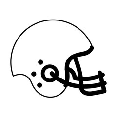american football helmet icon vector illustration design