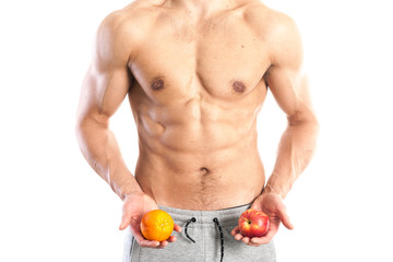 Fit, muscular male body