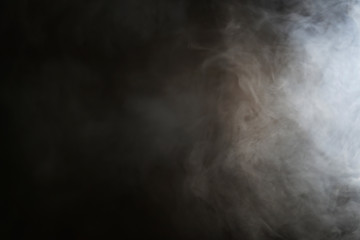 Fototapeta na wymiar Smoke on black background
