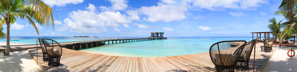 Panoramic view of Maldives