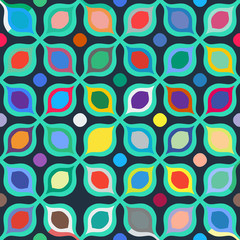 Abstract geometric seamless pattern