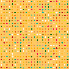 Obraz premium Small ditsy pattern with diamond shapes