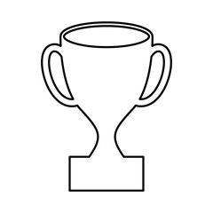 trophy winner cup icon vector illustration design
