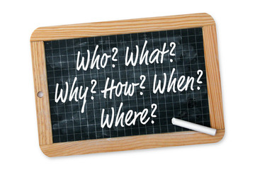 Obraz premium Five Ws and one H