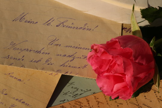 Letter of friendship, Old Love letters, Brieffreundschaft, Liebesbriefe
