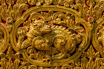 Thai golden stucco