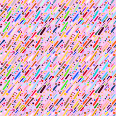 Fototapeta na wymiar Pattern with hand drawn colourful stripes