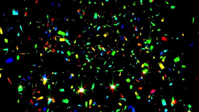 Sparkle Confetti - Colorful 4K