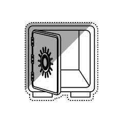 Fototapeta na wymiar Strongbox safe money icon vector illustration graphic design
