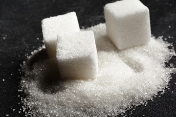 background of sugar cubes