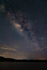 Fototapeta premium Landscape of The Milky Way Star beautiful sky