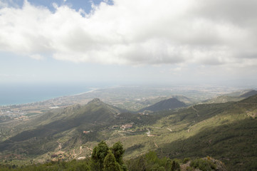 Naklejka premium Natural park of the desert of the palms in Castellon