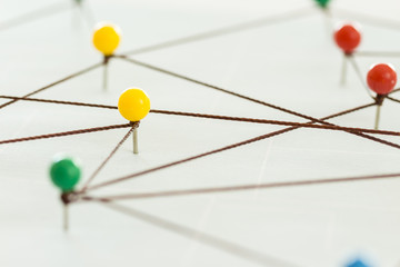 Color pins connected