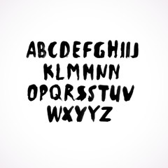 Hand drawn grunge font