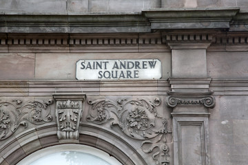 St Andrew Square Sign; Edinburgh