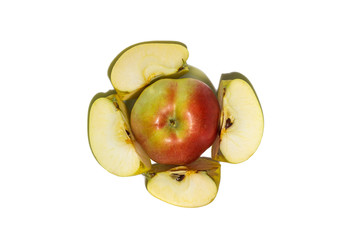 Isolate with apple slices