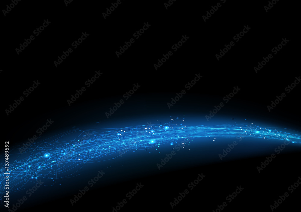 Poster vector background abstract technology communication data science