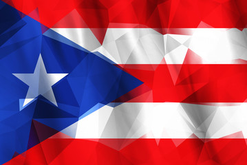 Low Poly Cuba flag