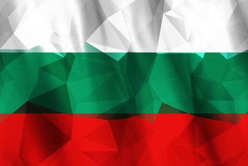 Low Poly Bulgaria Flag