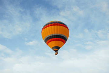 colorful balloon on the blue sky.